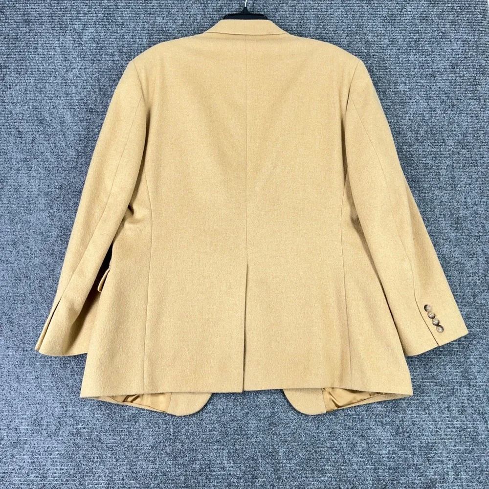 Brooks Brothers Camel Hair Blazer Mens 43 Two‎ Button Sport Coat Business Poland
